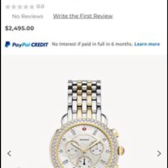 Michelle two-tone 18 k Gold Diamond watch - Picture 7 of 7